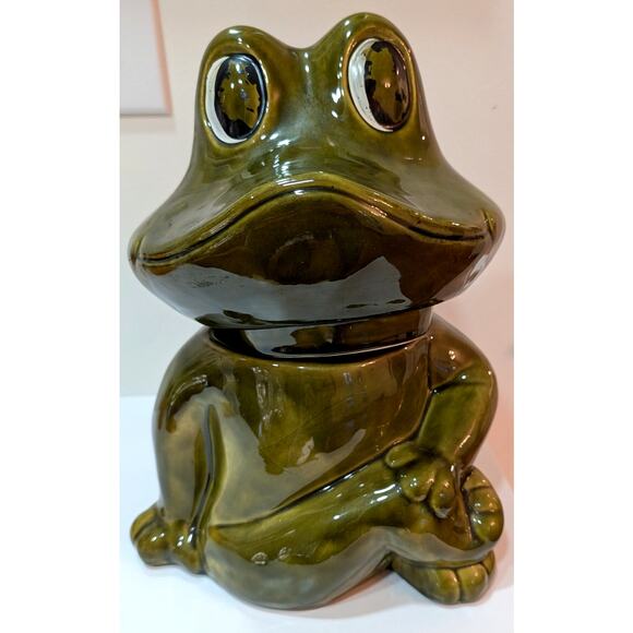 Vintage Neil The Frog Cookie Jar - 1970’s Sears Ceramic Canister 906 USA - Picture 11 of 13